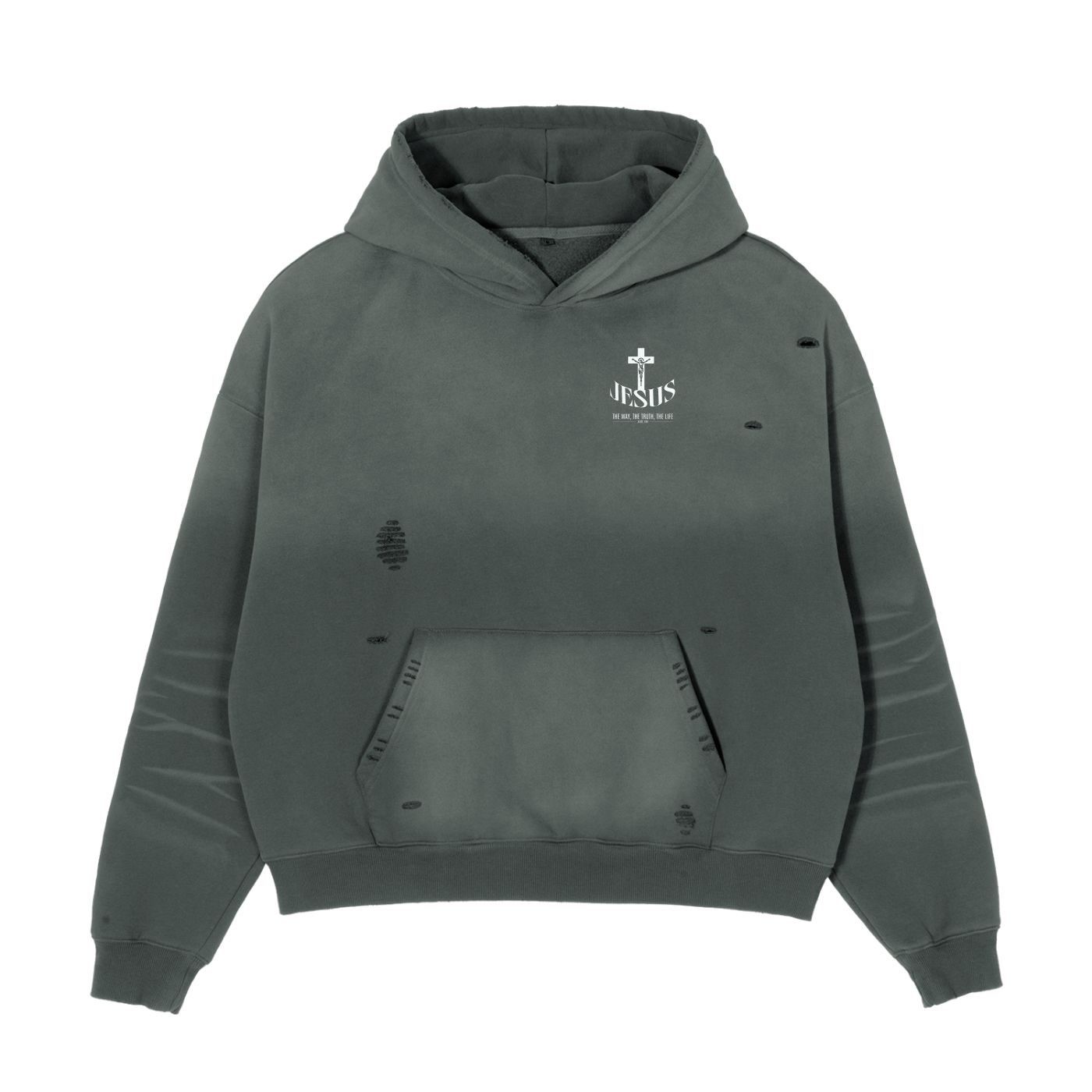 Frayed Sunfade Boxy Hoodie