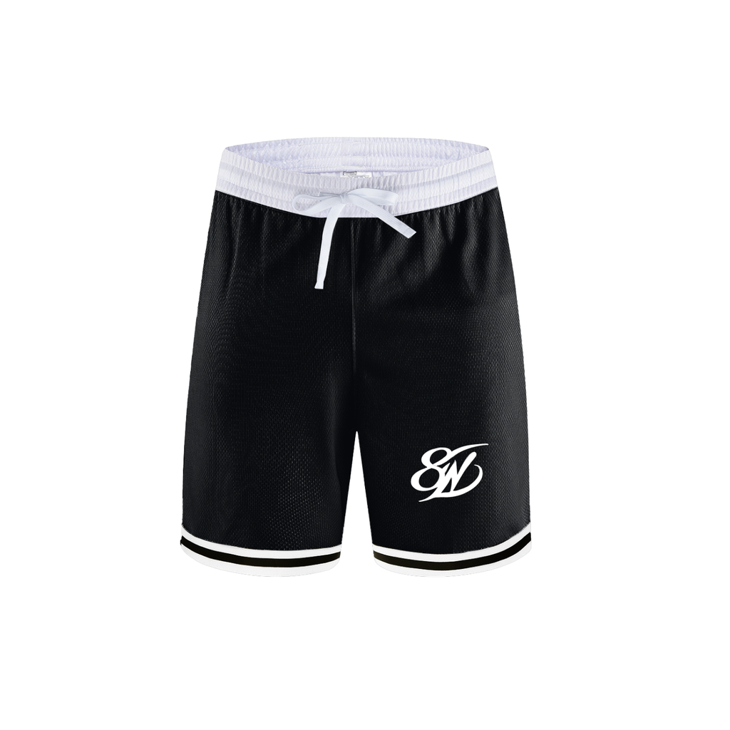 Classic Stripe Trim Basketball Shorts