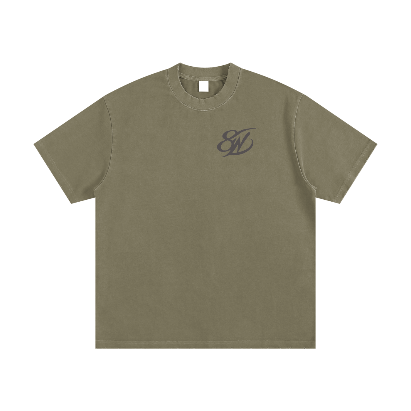 Heavyweight Vintage Washed Frayed T-Shirt