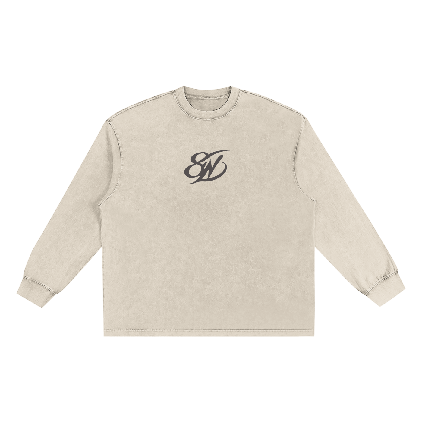 Snow Washed Oversize Long Sleeve T-shirt