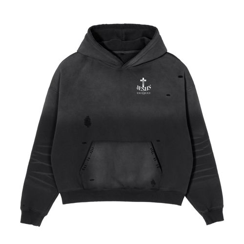 Frayed Sunfade Boxy Hoodie