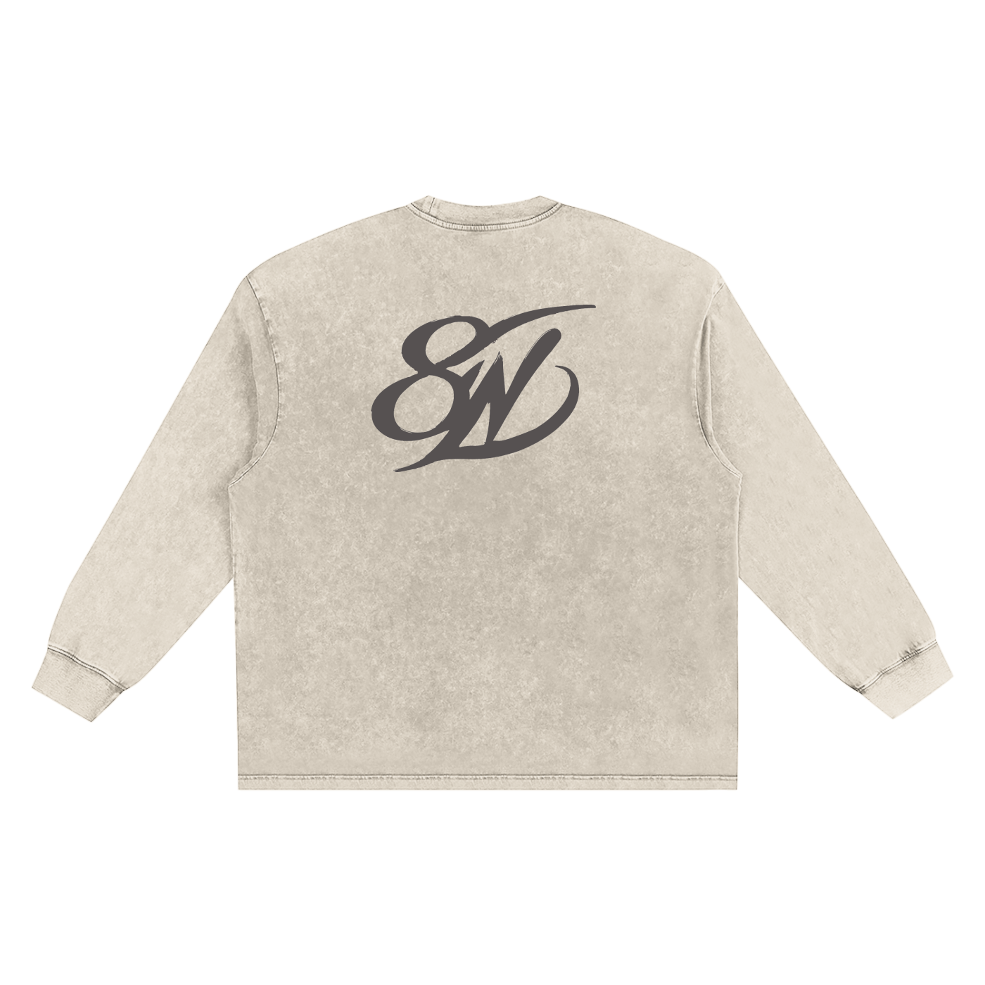 Snow Washed Oversize Long Sleeve T-shirt