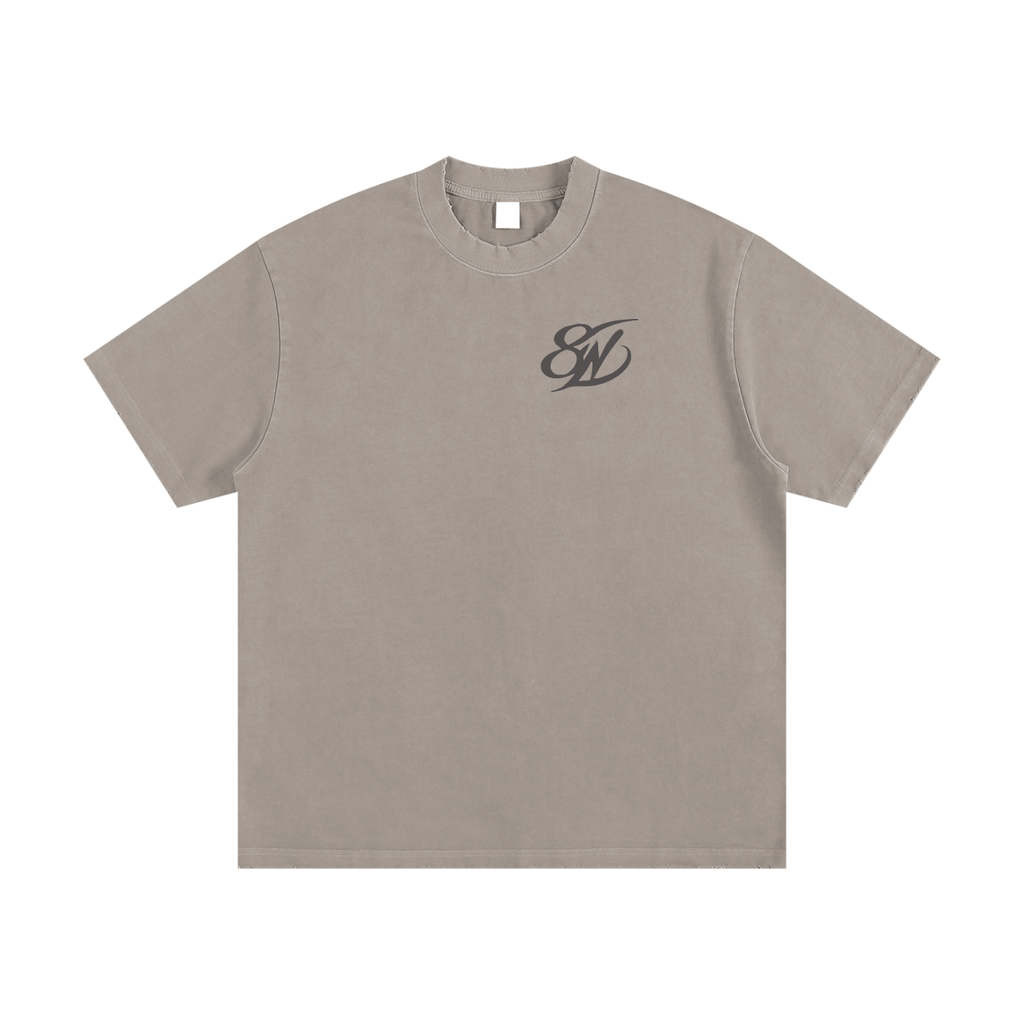 Heavyweight Vintage Washed Frayed T-Shirt